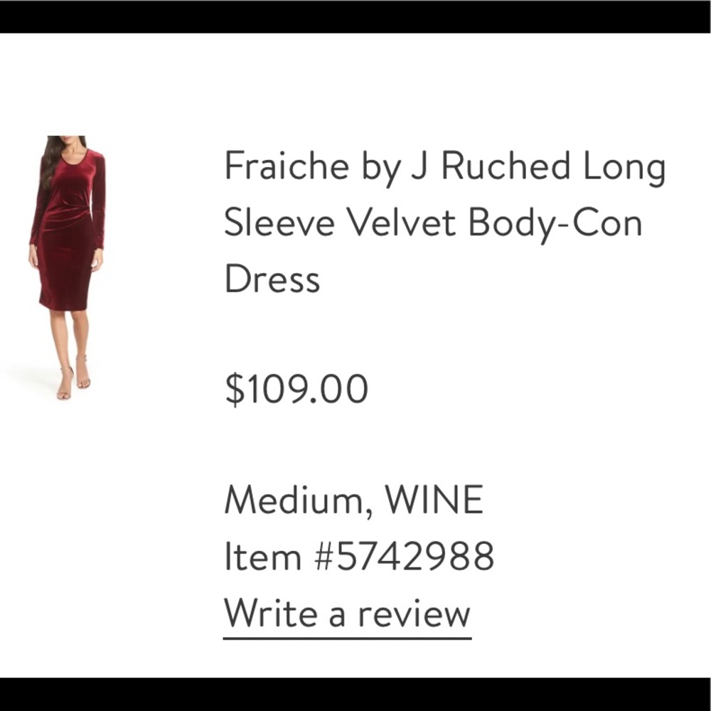 •Nordstrom Raspberry Midi Dress• - Picture 3 of 5